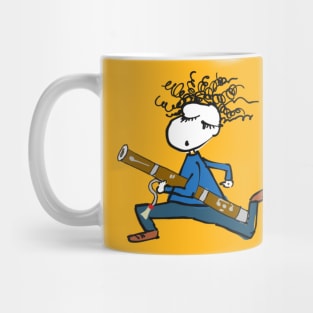 Runing bassoonist Mug